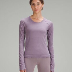 Lululemon swiftly tech long sleeve top purple.